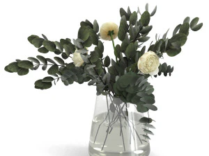 eucalyptus bouquet 3D Model
