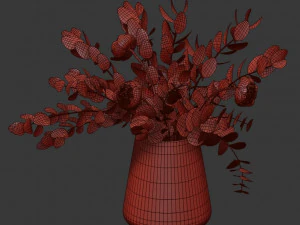 eucalyptus bouquet 3D Model