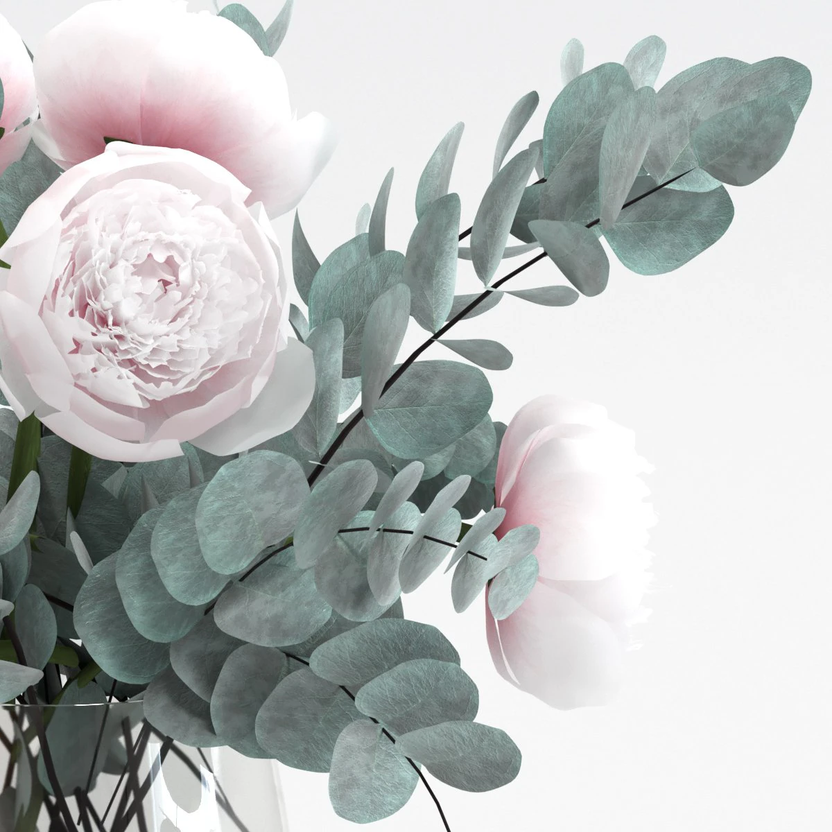 eucalyptus bouquet 3D Model .c4d .max .obj .3ds .fbx .stl .blend 