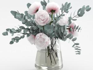 eucalyptus bouquet Model 3D