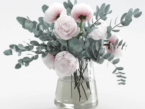eucalyptus bouquet 3D Model
