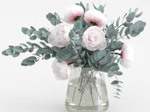 eucalyptus bouquet Model 3D