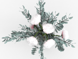eucalyptus bouquet Model 3D