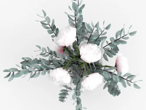 eucalyptus bouquet 3D Model