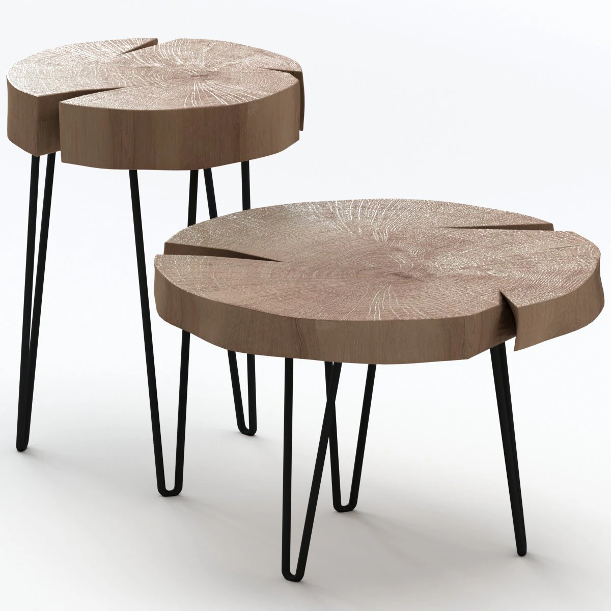 slab coffee tables 3D Model .c4d .max .obj .3ds .fbx .stl .blend 