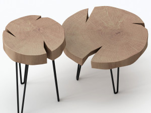 slab coffee tables Modèle 3D