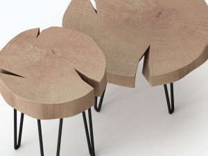 slab coffee tables Modèle 3D