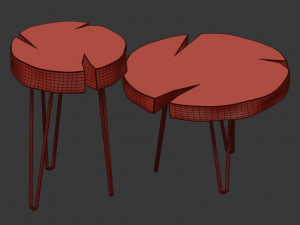 slab coffee tables Modèle 3D