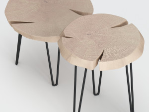 slab coffee tables 3D 模型