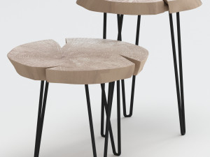 slab coffee tables 3D 模型