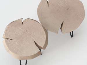 slab coffee tables 3D 模型