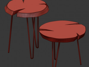 slab coffee tables 3D 模型