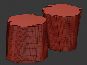 석판 커피 테이블 3D 모델
