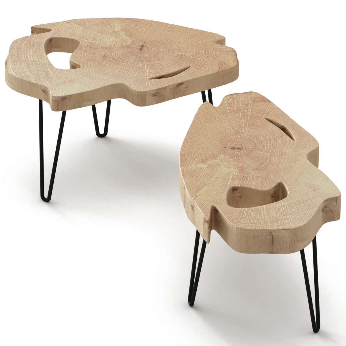 slab coffee tables 3D Model .c4d .max .obj .3ds .fbx .stl .blend 