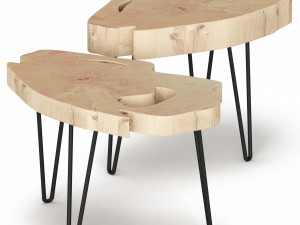 slab coffee tables Modèle 3D