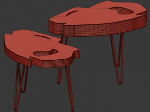 slab coffee tables Modèle 3D