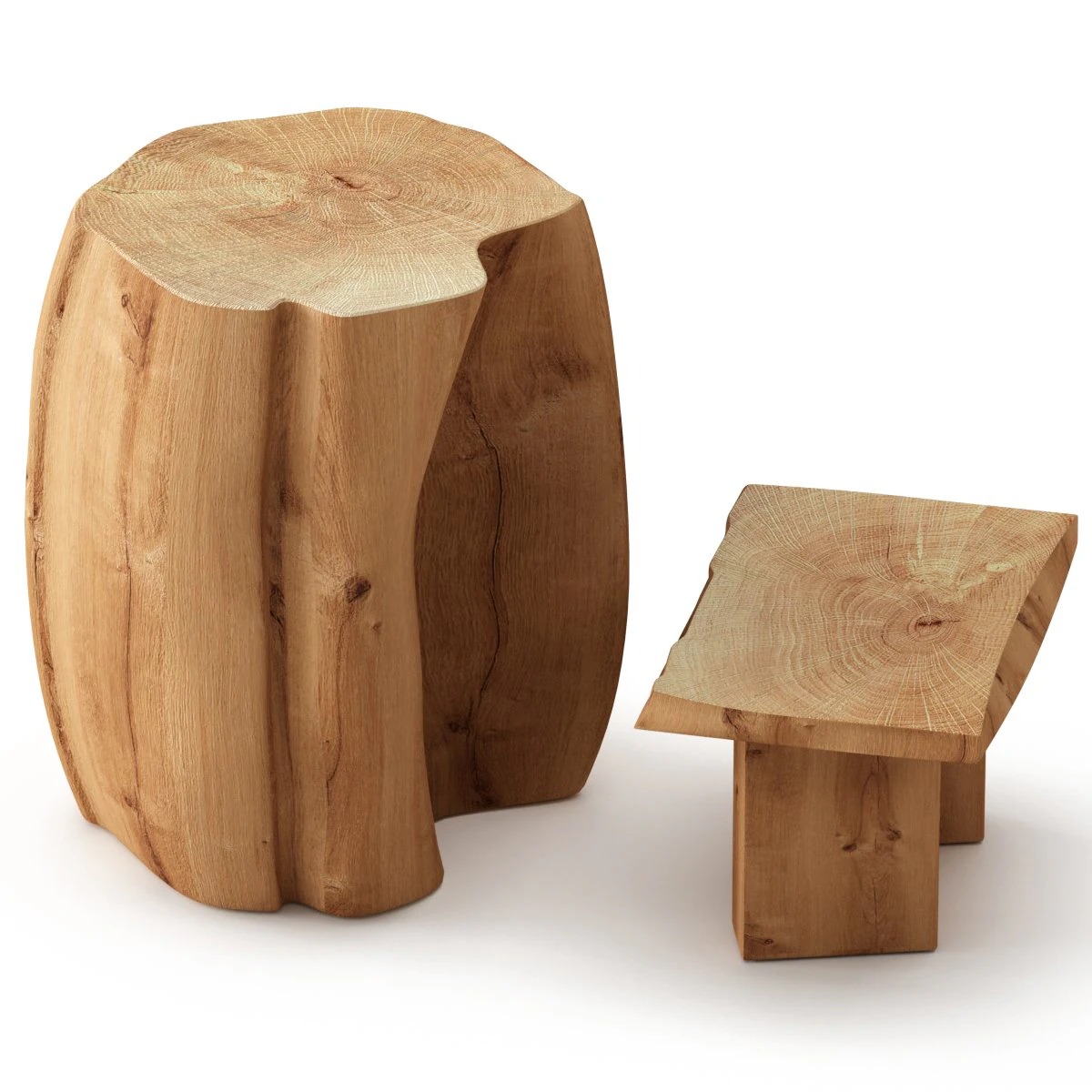 slab coffee tables 3D Model .c4d .max .obj .3ds .fbx .stl .blend 