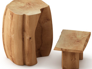 slab coffee tables Modèle 3D