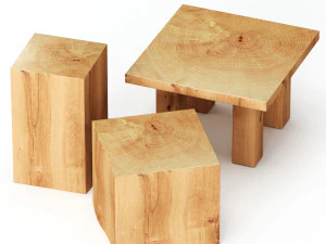 slab coffee tables 3D Model