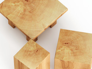 slab coffee tables Modèle 3D