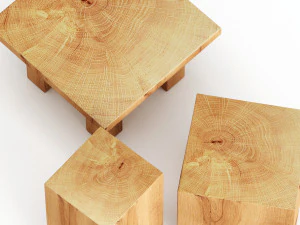 slab coffee tables 3D Model