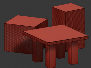 slab coffee tables Modèle 3D