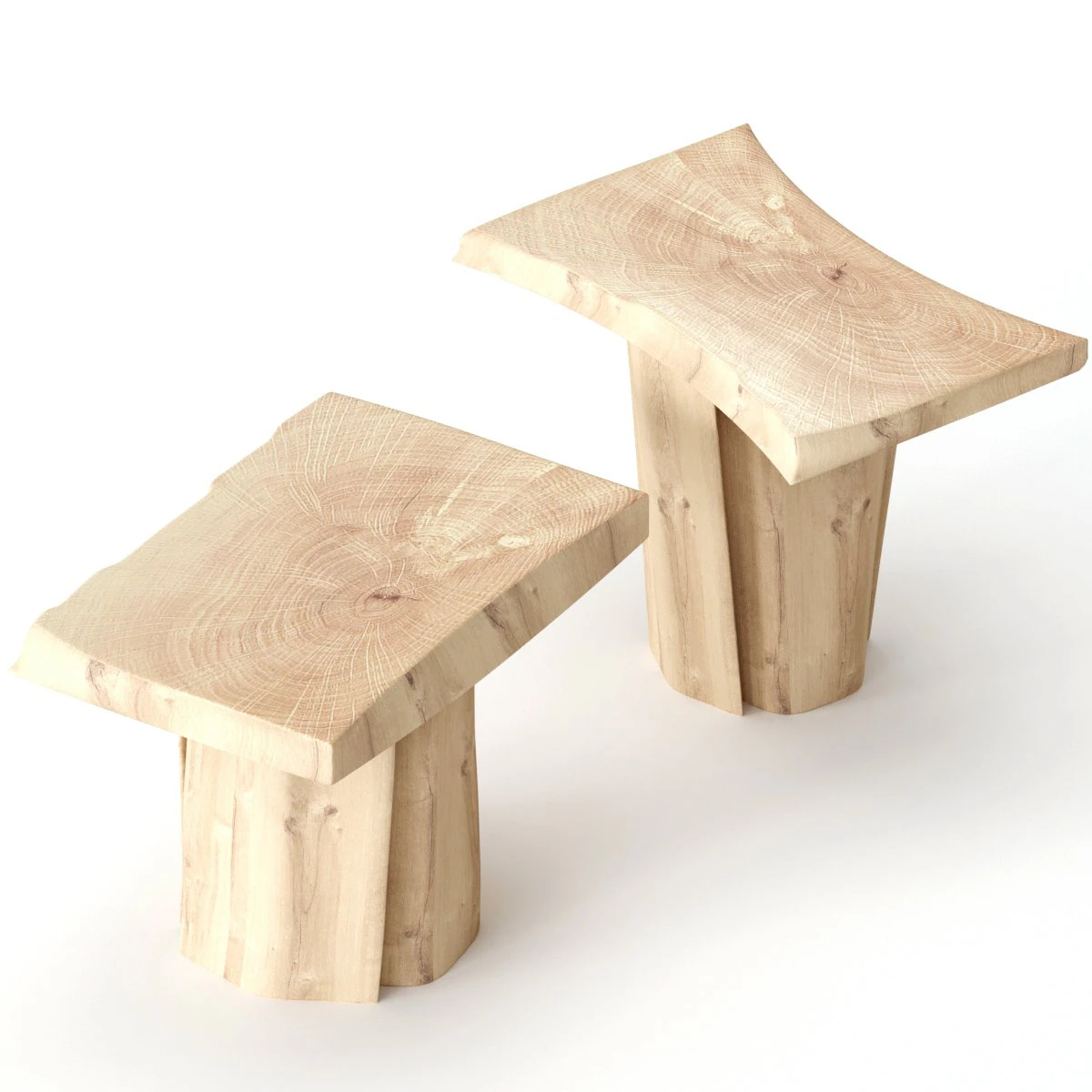 slab coffee tables 3D Model .c4d .max .obj .3ds .fbx .stl .blend 