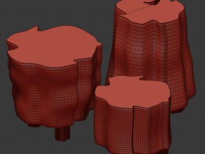 slab coffee tables 3D Model