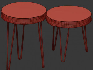 slab coffee tables 3D Модель