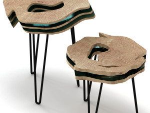 slab coffee tables Modèle 3D