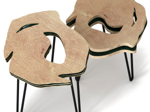 slab coffee tables Model 3D