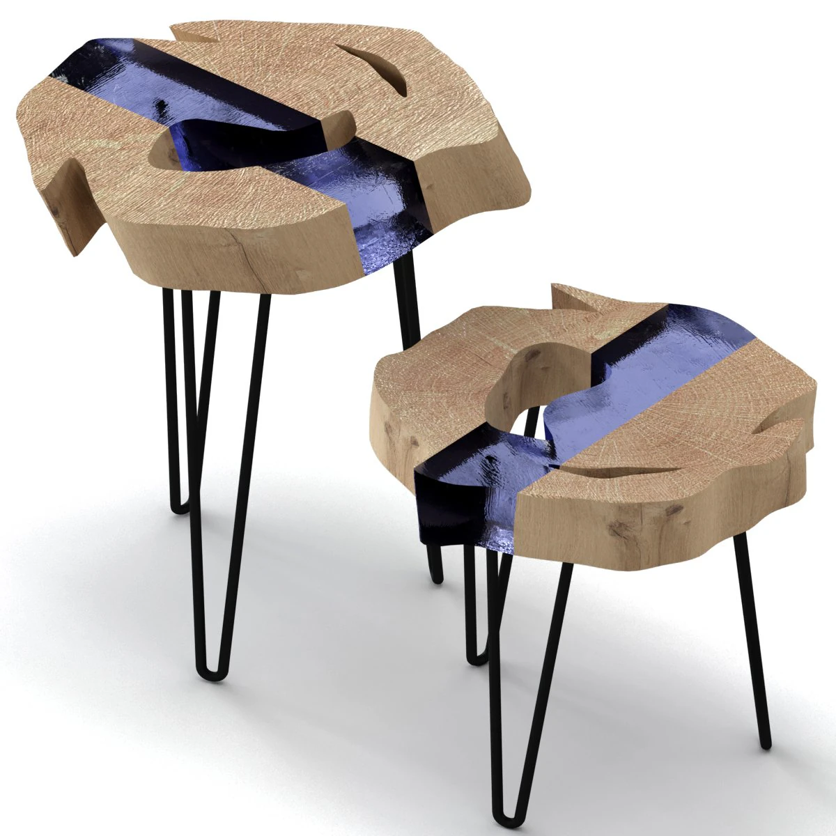 slab coffee tables 3D Model .c4d .max .obj .3ds .fbx .stl .blend