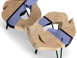 slab coffee tables 3D Model