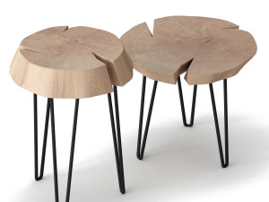 slab coffee tables 3D 模型