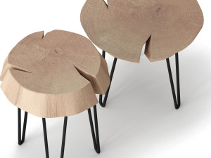 slab coffee tables 3D 模型