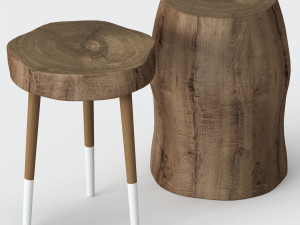 slab coffee tables Modèle 3D