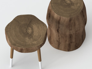 slab coffee tables 3D Model
