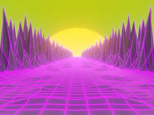 retro sunset 3D Model