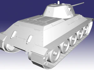 t-34-57 mm 1941 3D Model