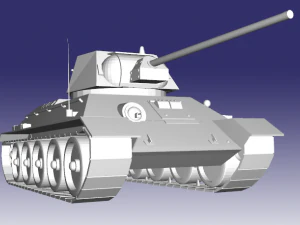 t-34-57 mm 1942 3D Model