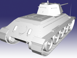t-34-57 mm 1942 3D Model