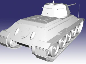t-34-57 mm 1942 3D Model
