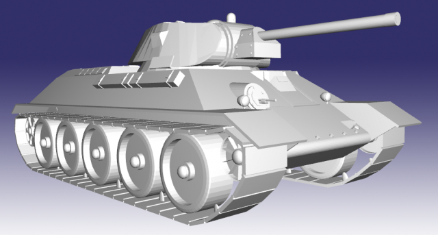 t-34 1941 Modelo 3D .c4d .max .obj .3ds .fbx .stl .blend 