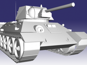 t-34 1942 Modelo 3D