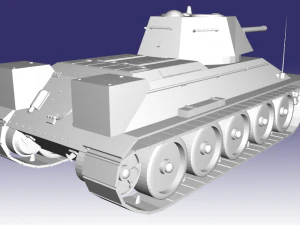 t-34 1942 3D Model