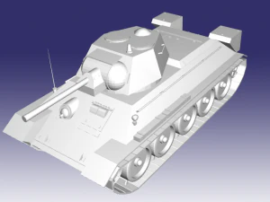 t-34 1942 3D Model