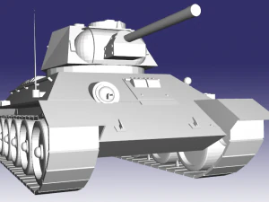t-34 1943 3D Model