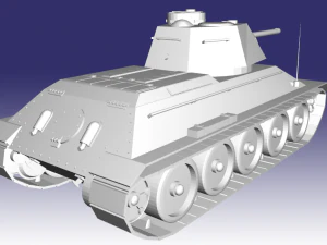 t-34 1943 3D Model