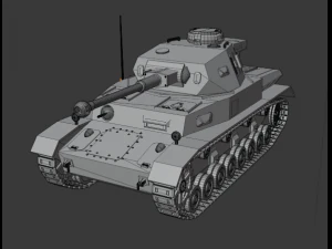 pz iv f2 1942 3D Model