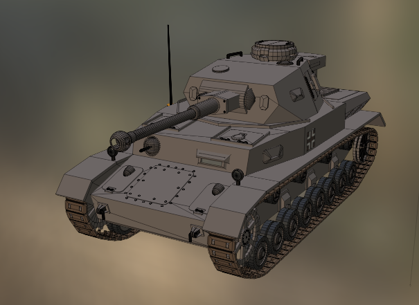 pz iv f2 1942 Modèle 3D .c4d .max .obj .3ds .fbx .stl .blend 